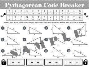 Pythagorean Theorem Puzzle - Math Educational Resources | Ten Tors Math