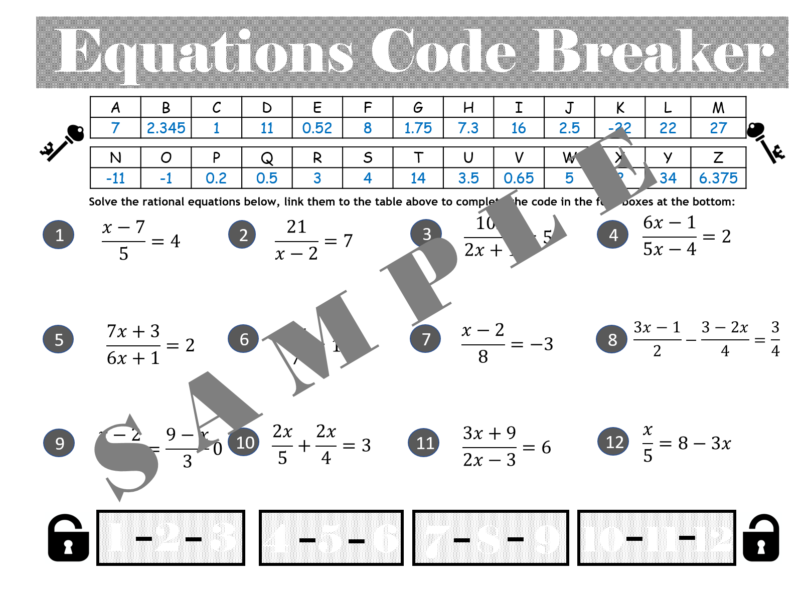 solving-rational-equations-activity-math-educational-resources-ten