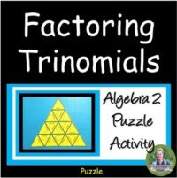Factoring Quadratic Trinomials activity