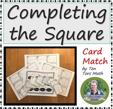 Completing the Square game